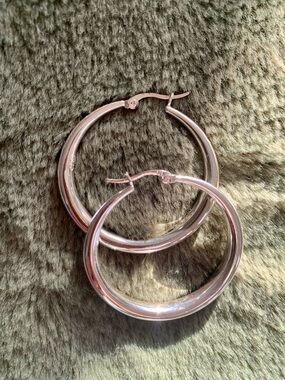 9.25 Silver Hoop Earrings - Women Jewelry